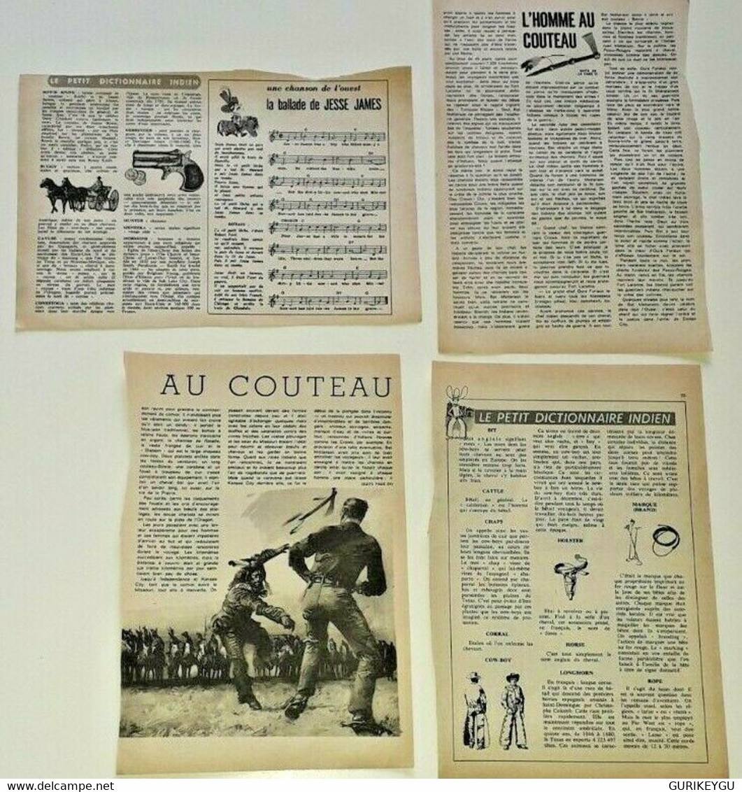 4 Pages Bd Découpis 1960/1966 SAGE EO Cow Boy Western Indiens Siksika Scout - Sagédition