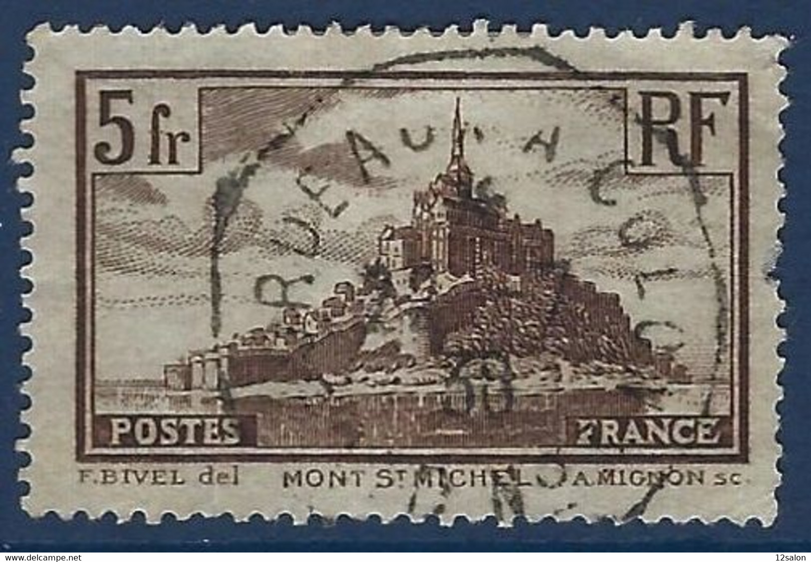 MONT ST MICHEL  N° 260 Obl  MARITIME BORDEAUX A COLON - Used Stamps