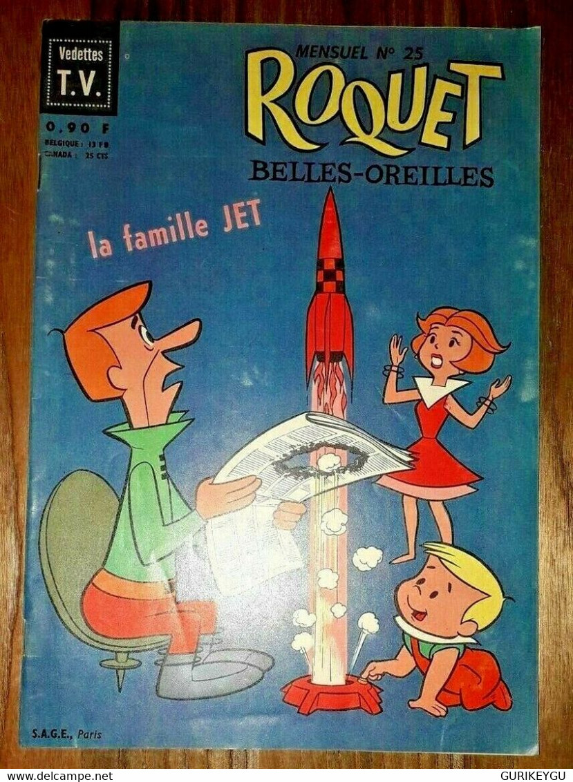 ROQUET Belles Oreilles N° 25 TBE Vedettes TV YOGI Pixie Les Pierrafeu SAGE 1965 - Sagédition