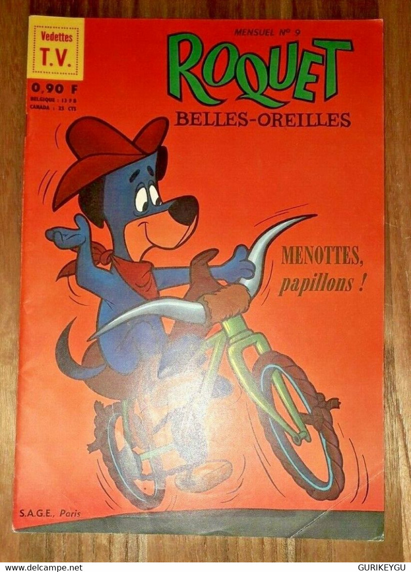 ROQUET Belles Oreilles N° 9 TTBE  Vedettes TV YOGI Pixie Les Pierrafeu SAGE 1964 - Sagédition