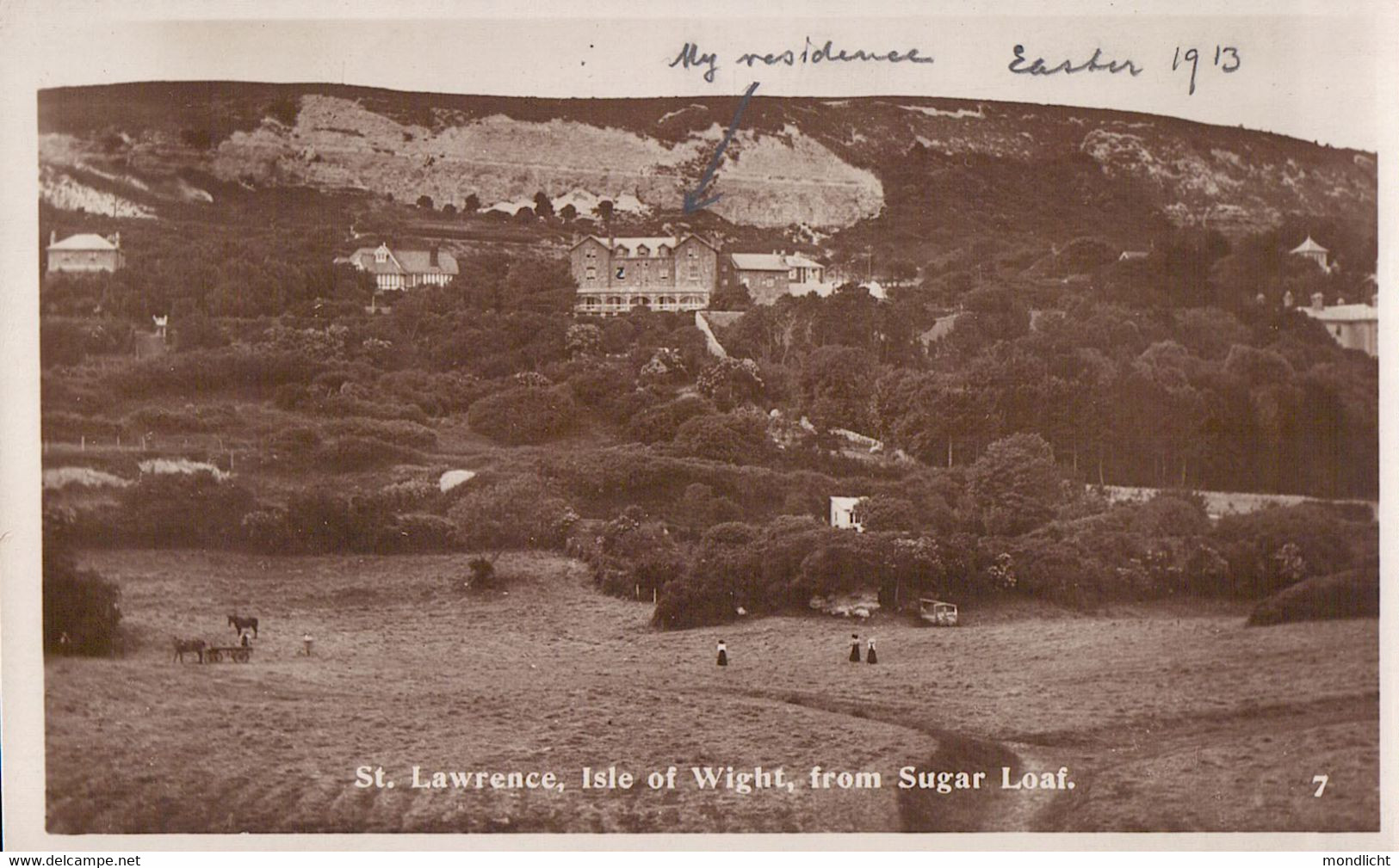 St. Lawrence, Isle Of Wight, From Sugar Loaf. (1913) - Ventnor