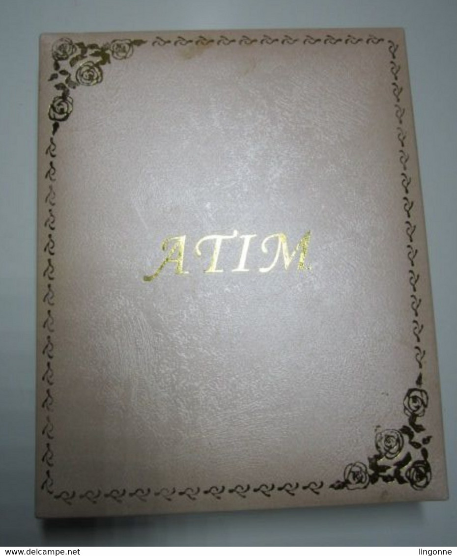 Coffret PARURE marque de Bijoux "ATIM" Collier et boucles d'oreilles Poids : 341 Grammes