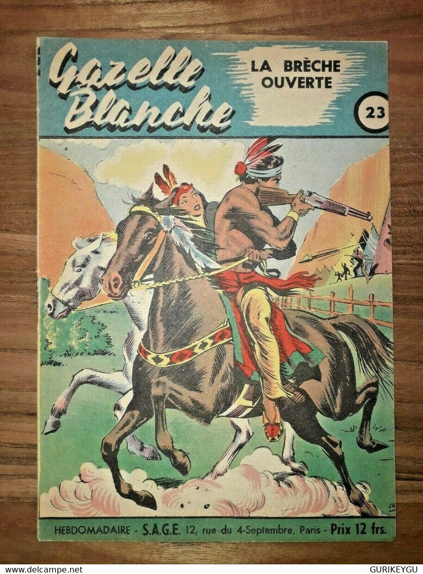 GAZELLE BLANCHE  N° 23 SAGE  29/11/1949  BIEN EO - Sagédition