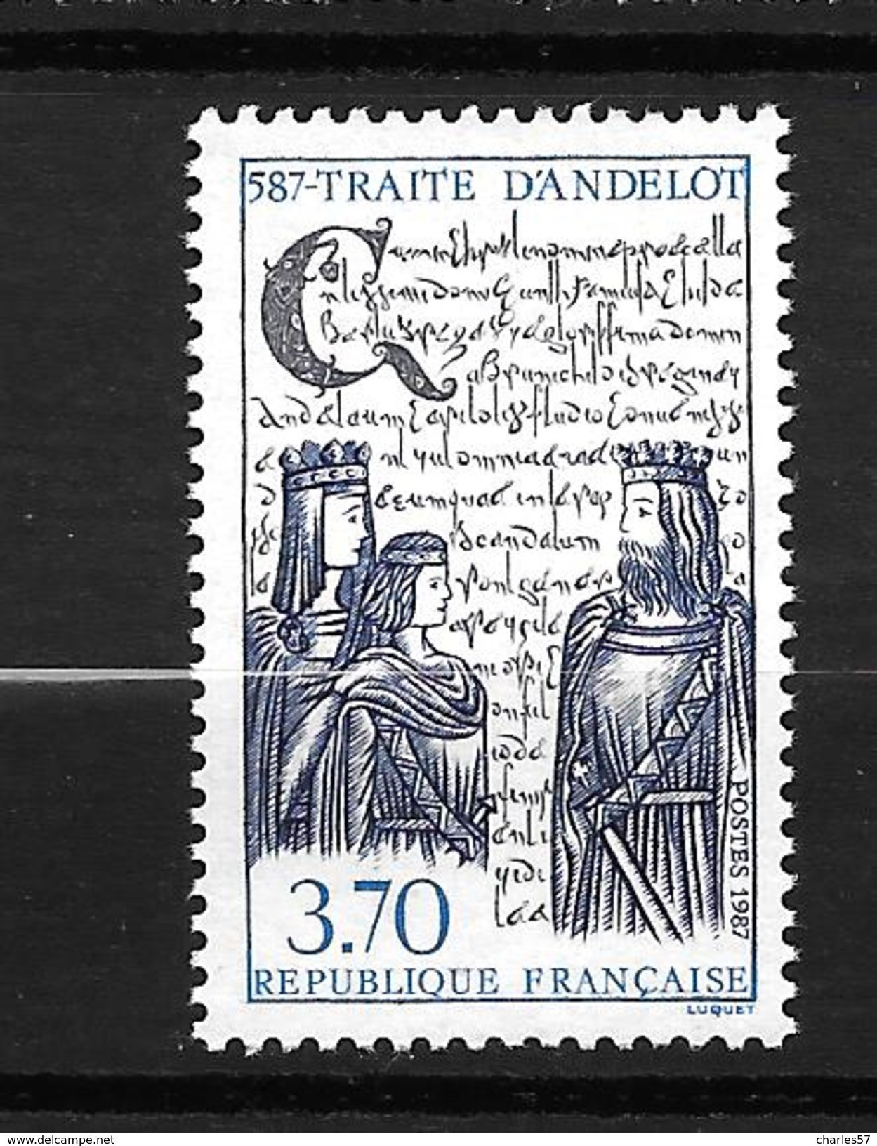 France N°2500** Traité D'Andelot - Unused Stamps