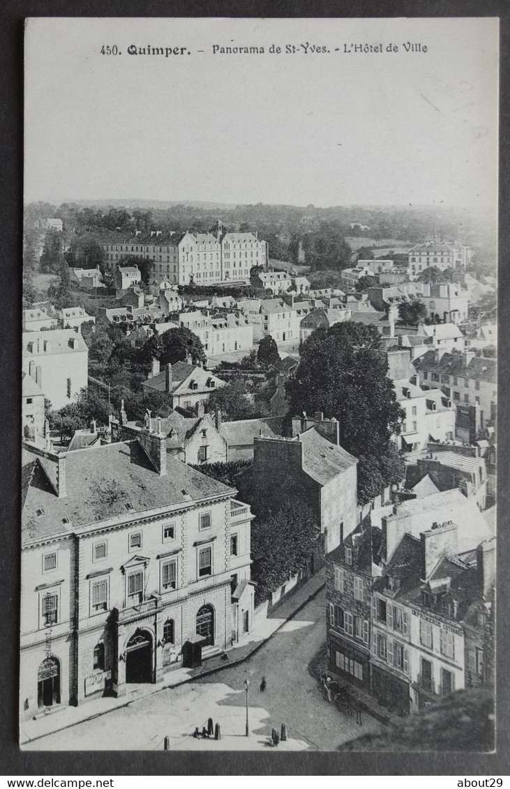 CPA 29 QUIMPER - Panorama De St Yves - L'Hôtel De Ville - Anglaret 450 - Réf. P 185 - Quimper