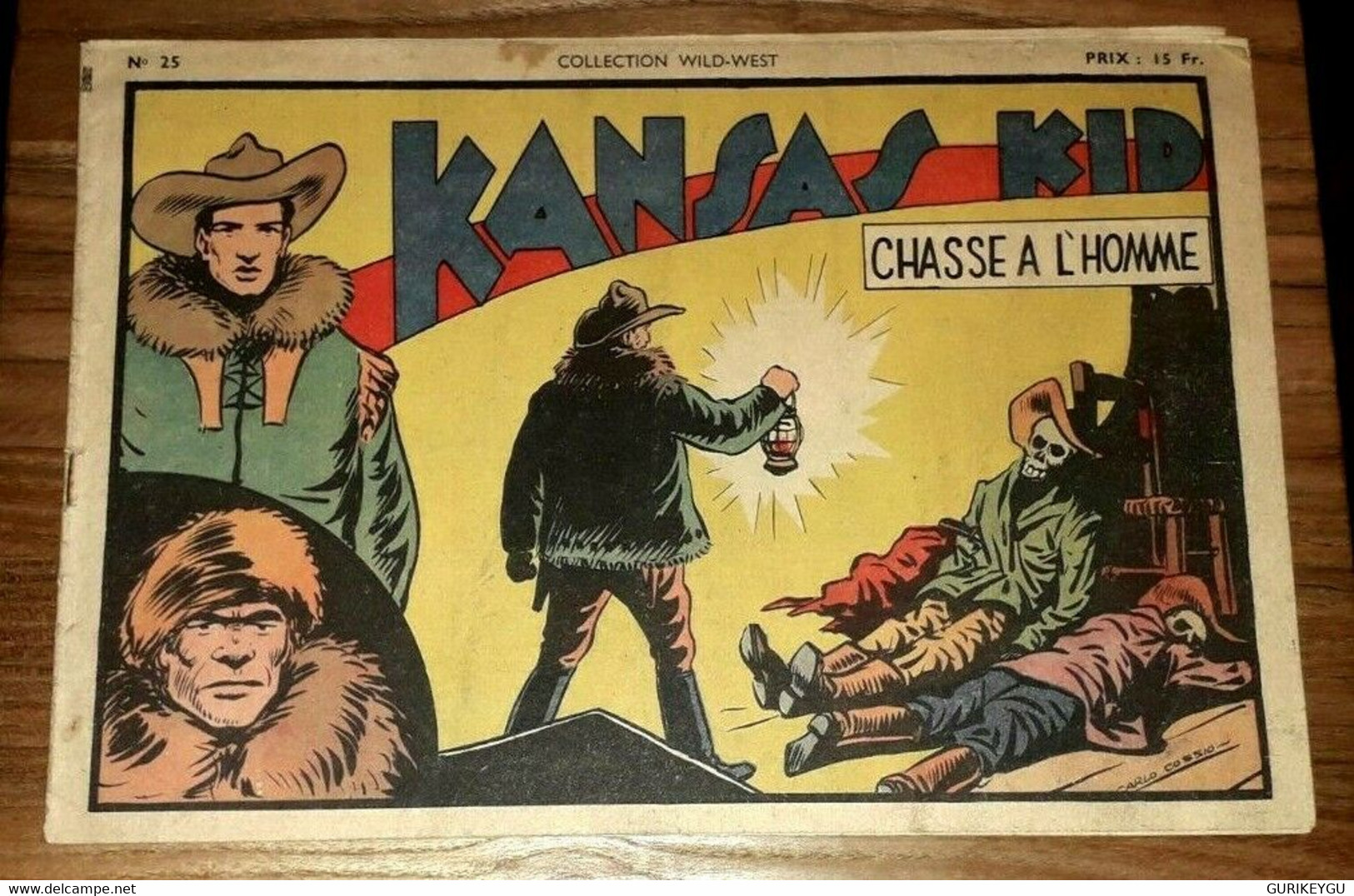 Collection Wild West 25 KANSAS KID Chasse A L'homme  1947 SAGE Carlo COSSIO - Sagédition