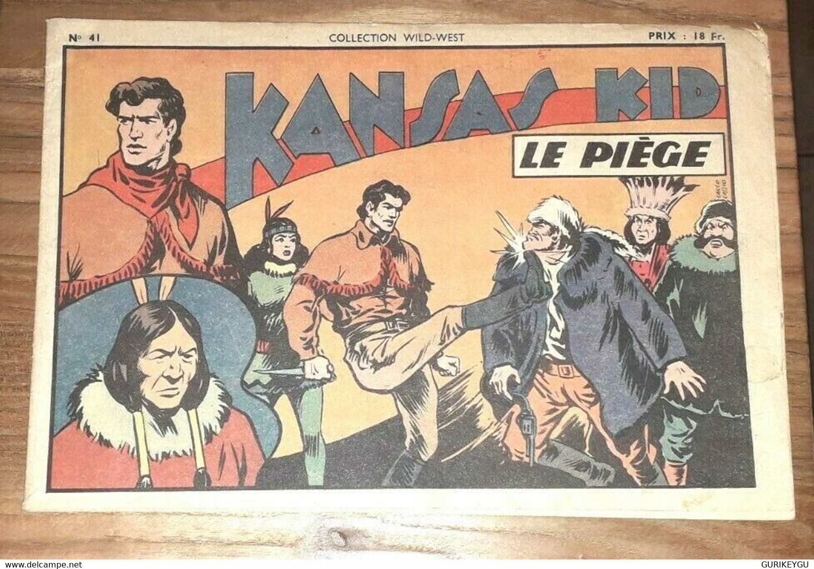 Collection Wild West 41 KANSAS KID Le Piège 1949 SAGE Au Dos Fantome Du Bengale - Sagédition