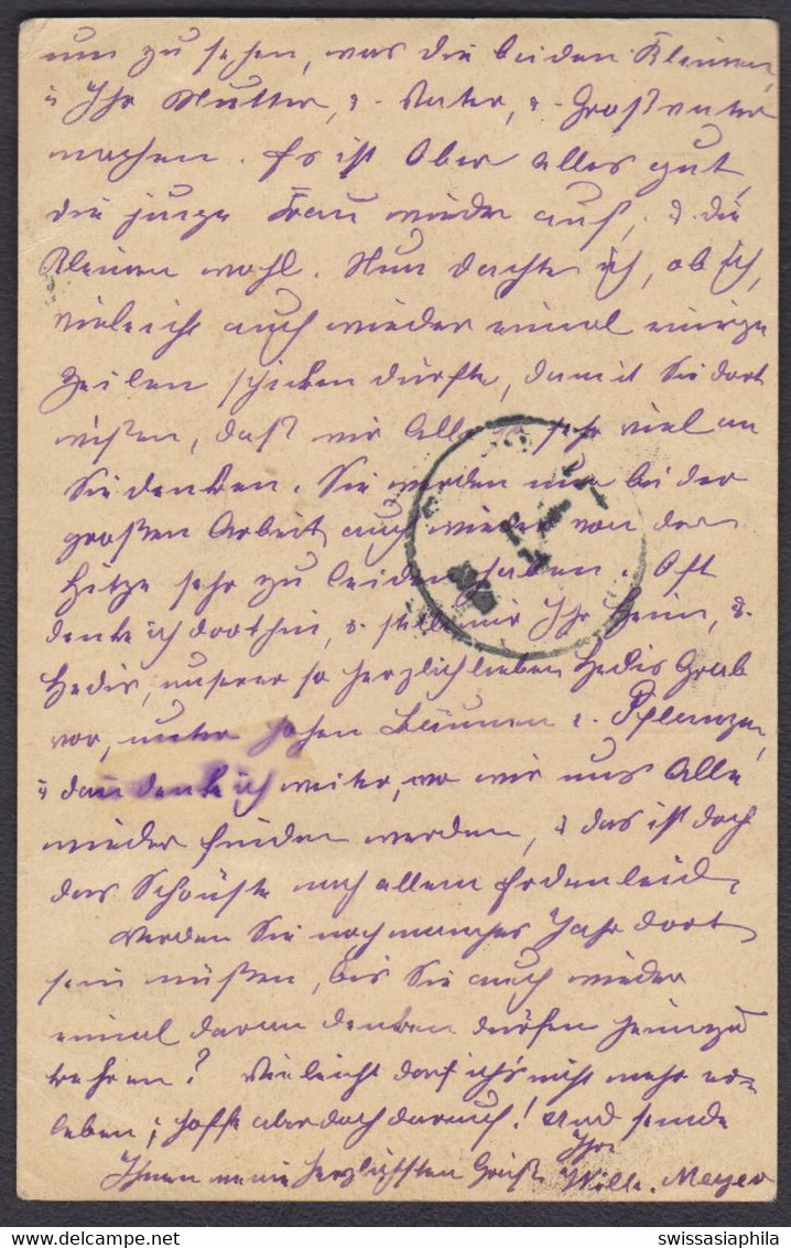 Schweiz 1910  Sehr RARER Destinationsbeleg Zürich Nach CHINA / Basel Mission - Interi Postali