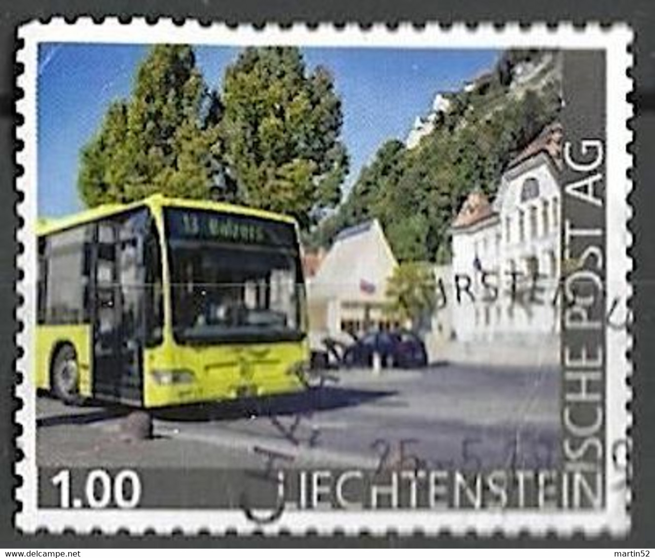 Liechtenstein 2018: Privat-Marke "LIEmobil" Mit Stempel Von SCHAAN 25.5.18 SELTEN / RARE !! - Errores & Curiosidades