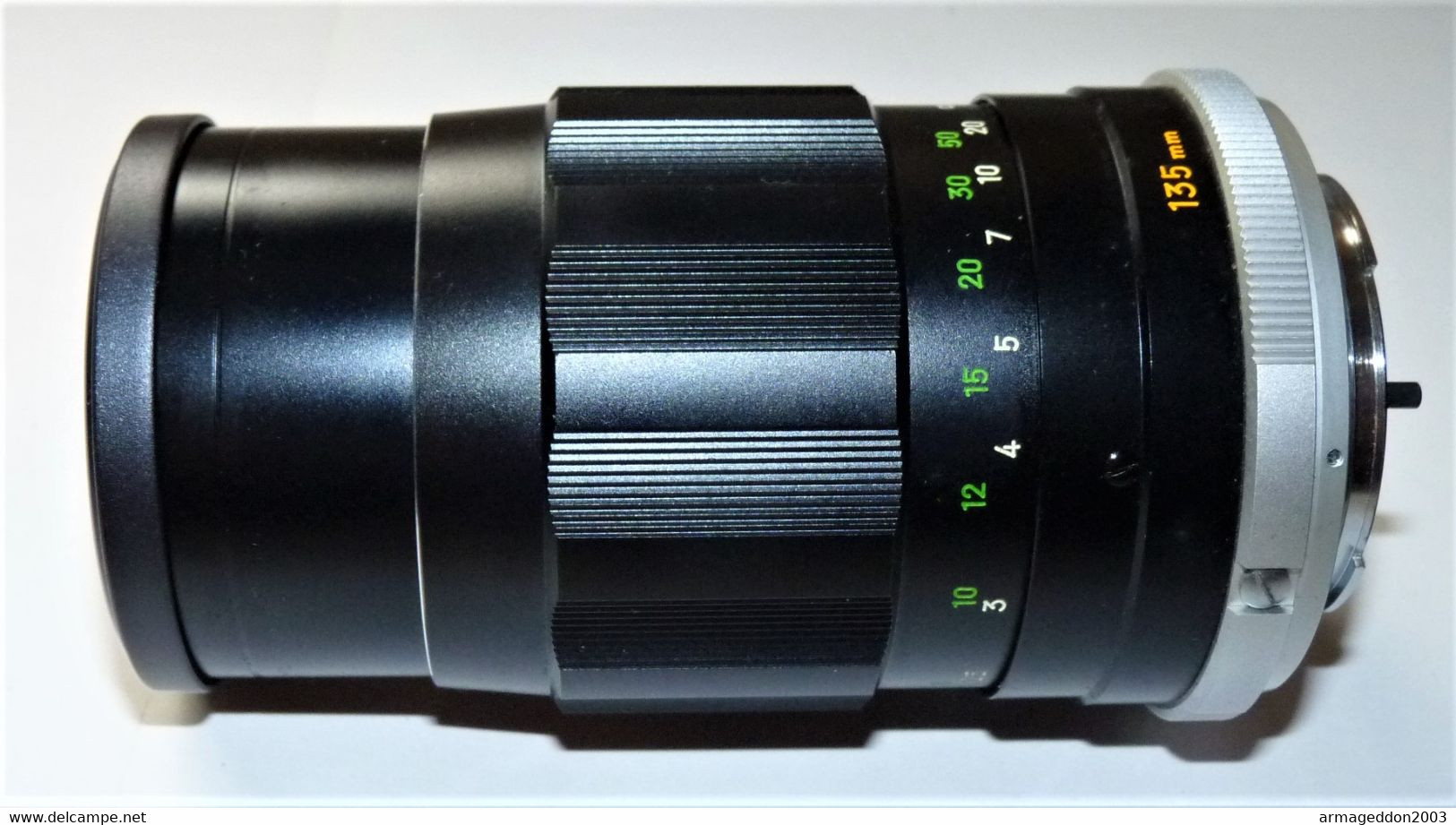 OBJECTIF MINOLTA MC TELE ROKKOR 135 Mm F 3.5 Lens DANS SON ETUI EN CUIR TBE - Appareils Photo