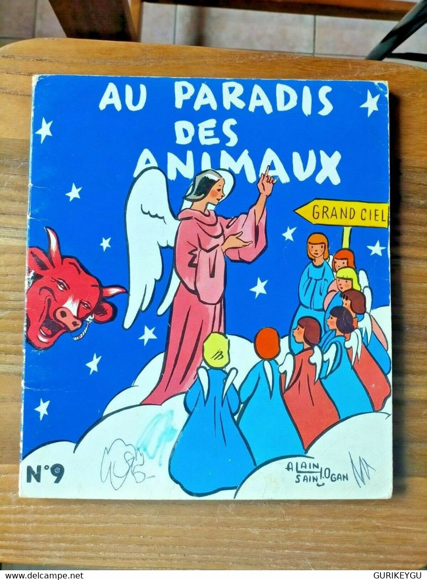 AU PARADIS DES ANIMAUX N° 9 La Vache Qui Rit Alain Saint Ogan EO 1956 - Sagédition