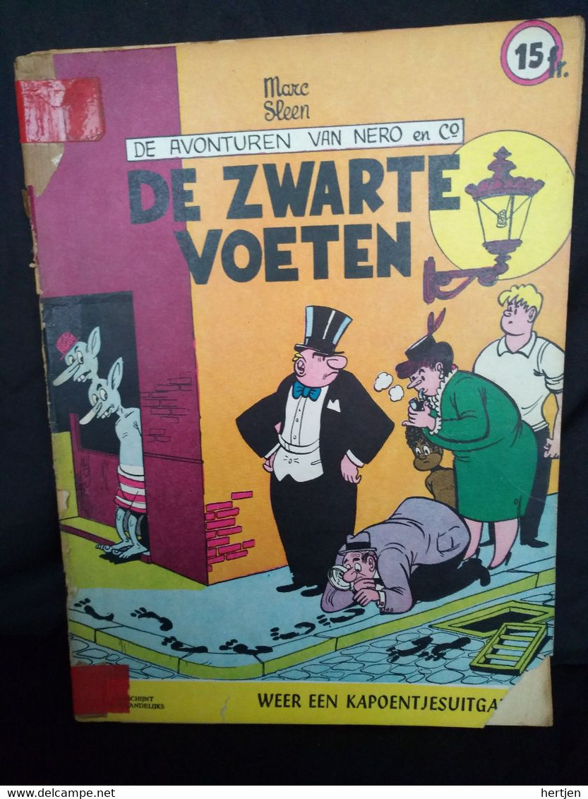 Nero,De Zwarte Voeten, 1961, Softcover, Herdruk,Ongekleurd - Nero