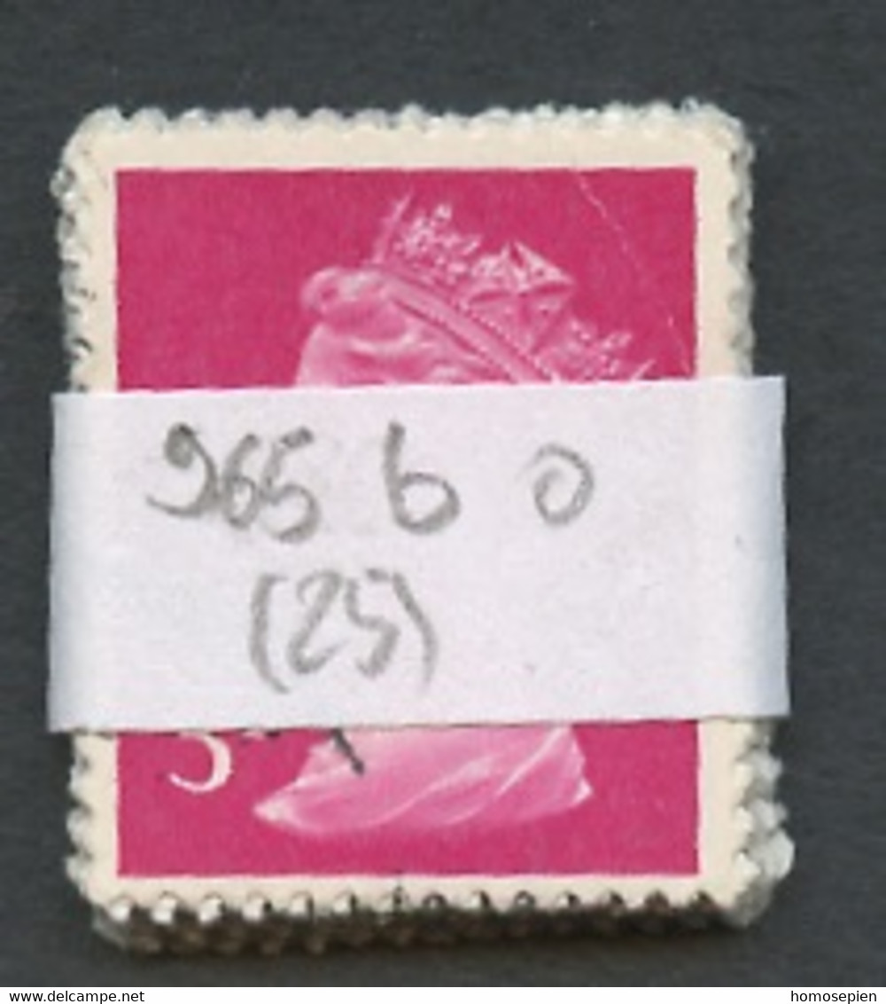 Grande Bretagne - Great Britain - Großbritannien Lot 1980-81 Y&T N°965b - Michel N°854 (o) - Lot De 25 Timbres - Hojas & Múltiples