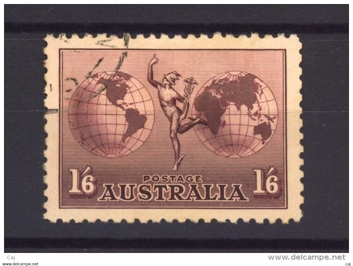 Australie  -  Avion  -  1935  :  Yv  5  (o) - Gebruikt