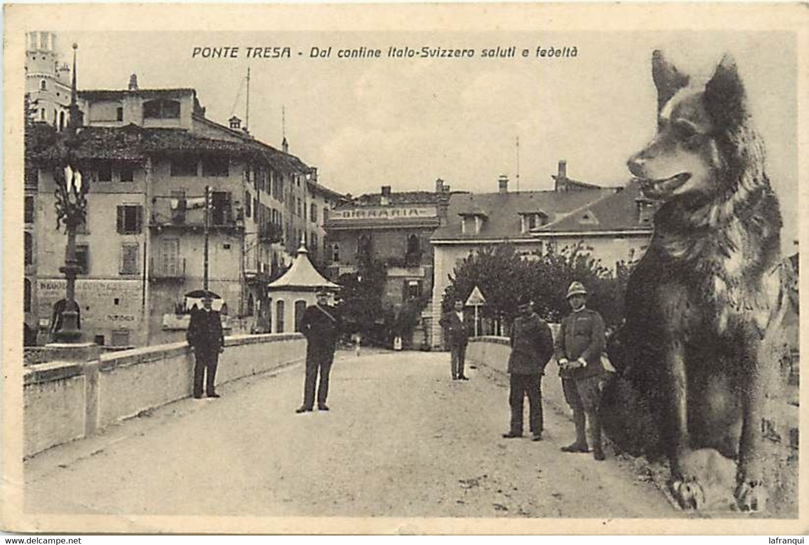 Pays  Div Ref Z696- Suisse - Ponte Tresa -dal Confine Italo Svizzero Saluti E Fedelta -chien Douanier -douane -frontiere - Ponte Tresa