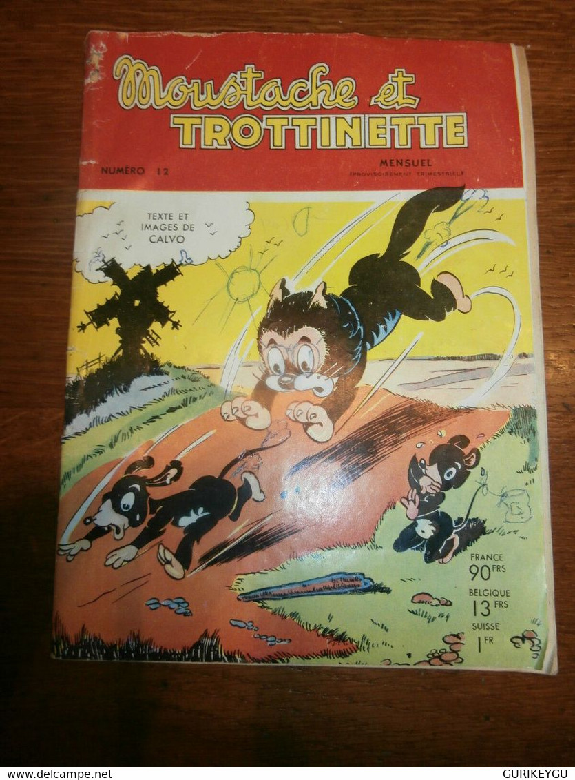 BD MOUSTACHE Et TROTTINETTE  N° 12  Rarissime CALVO  De 1959 BARBE BLEU - Sagédition