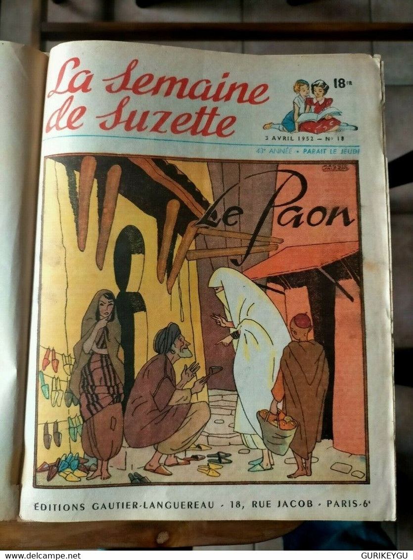 LA SEMAINE DE SUZETTE Album N° 2 .18.19 à 35 Coquin Le Petit Cocker CALVO 1952 - Sagédition