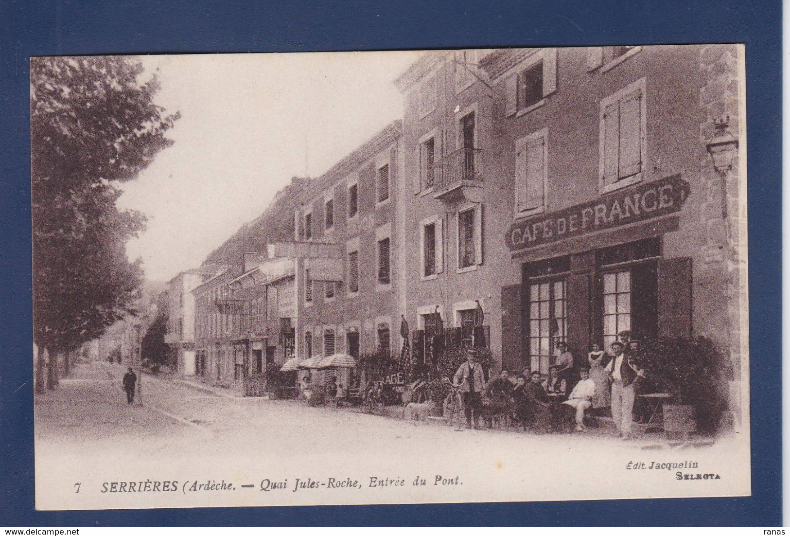 CPA [07] Ardèche > Serrières Commerce Shop écrite - Serrières