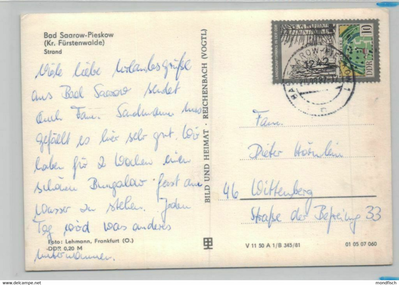Bad Saarow - Pieskow - Neptunbad Am Scharmützelsee 1982 - Bad Saarow