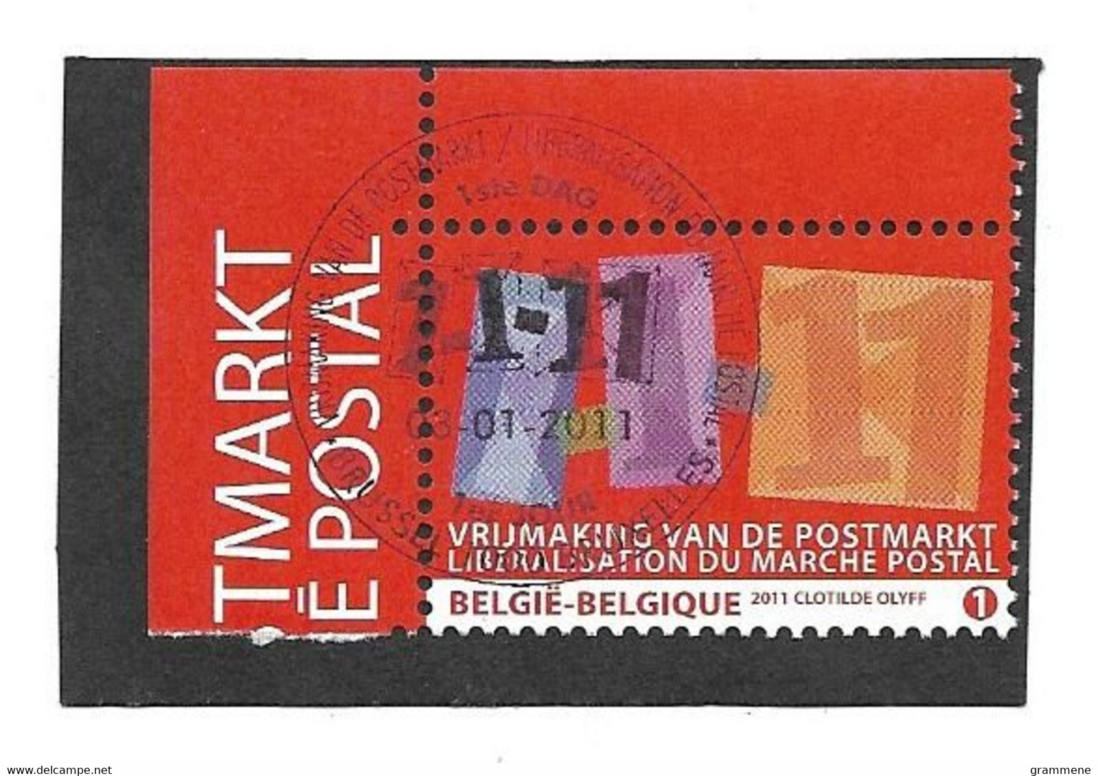 4089 1ste Dag Stempel Met Gom - Used Stamps