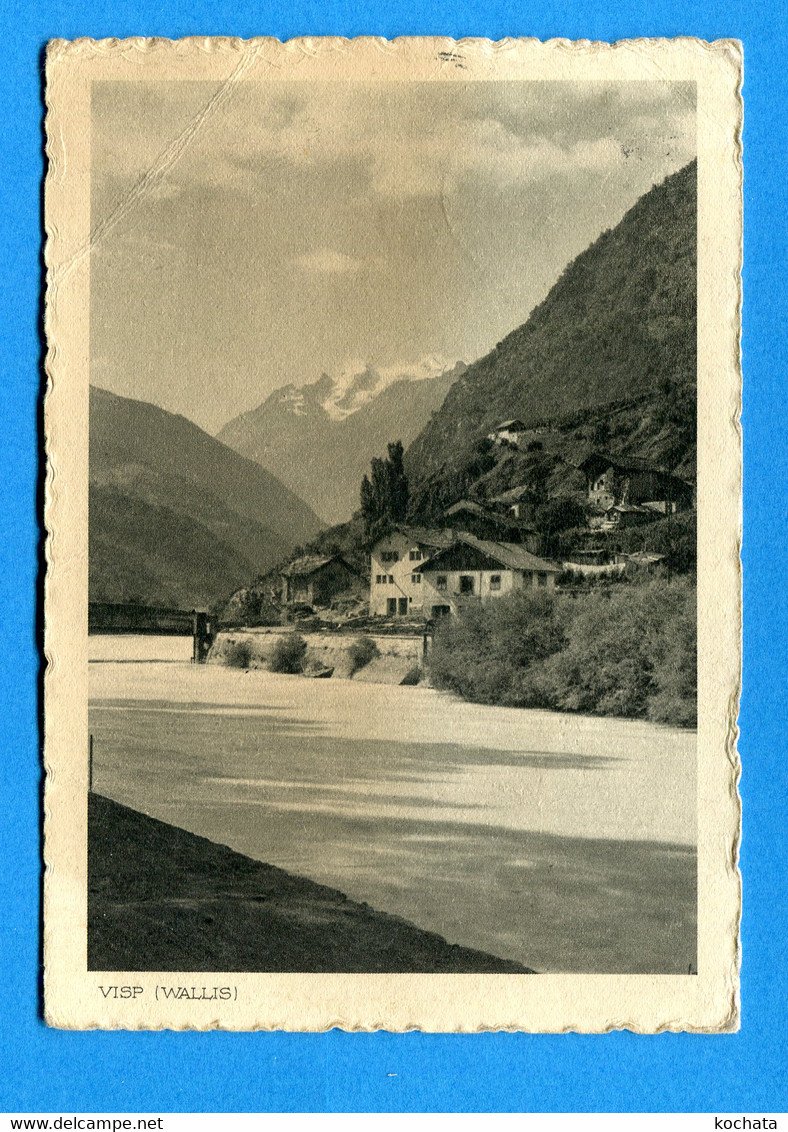 FEL1502, Visp, Viège, Heimatbilder, D. Mischol, GF, Circulée 1933 - Viège