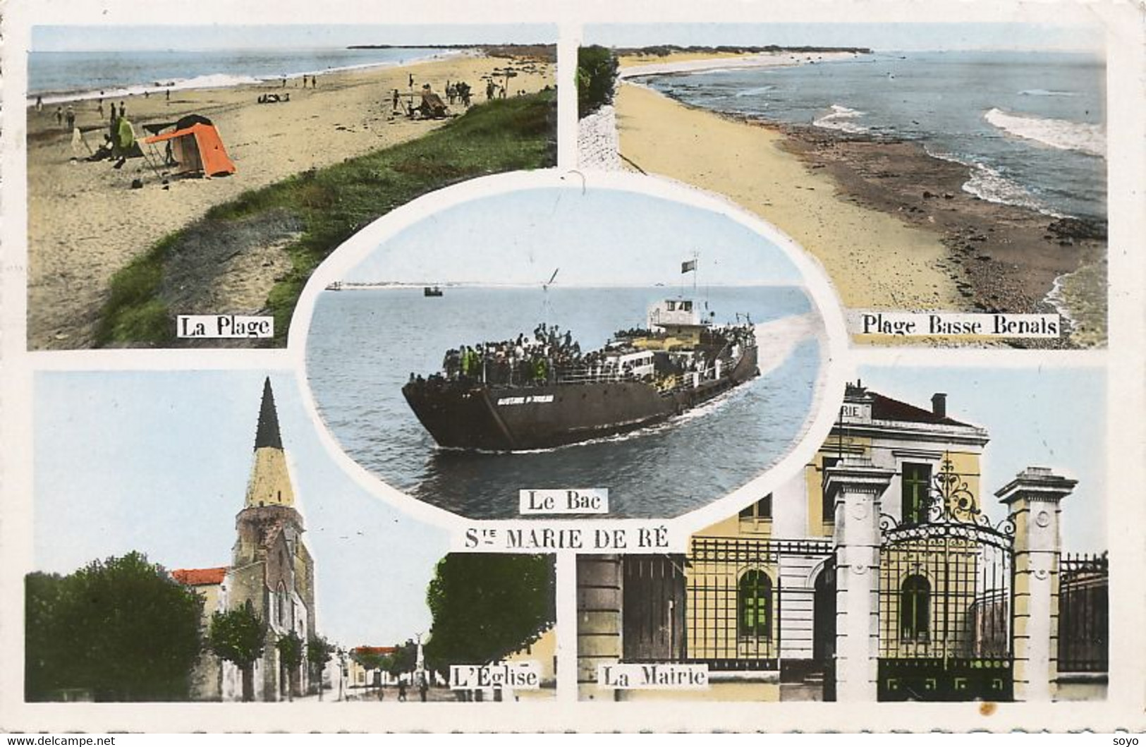 Bac . Sainte Marie De Ré . Mairie . Eglise .  Plage . Camping . Ferry . Ile De Ré - Ferries