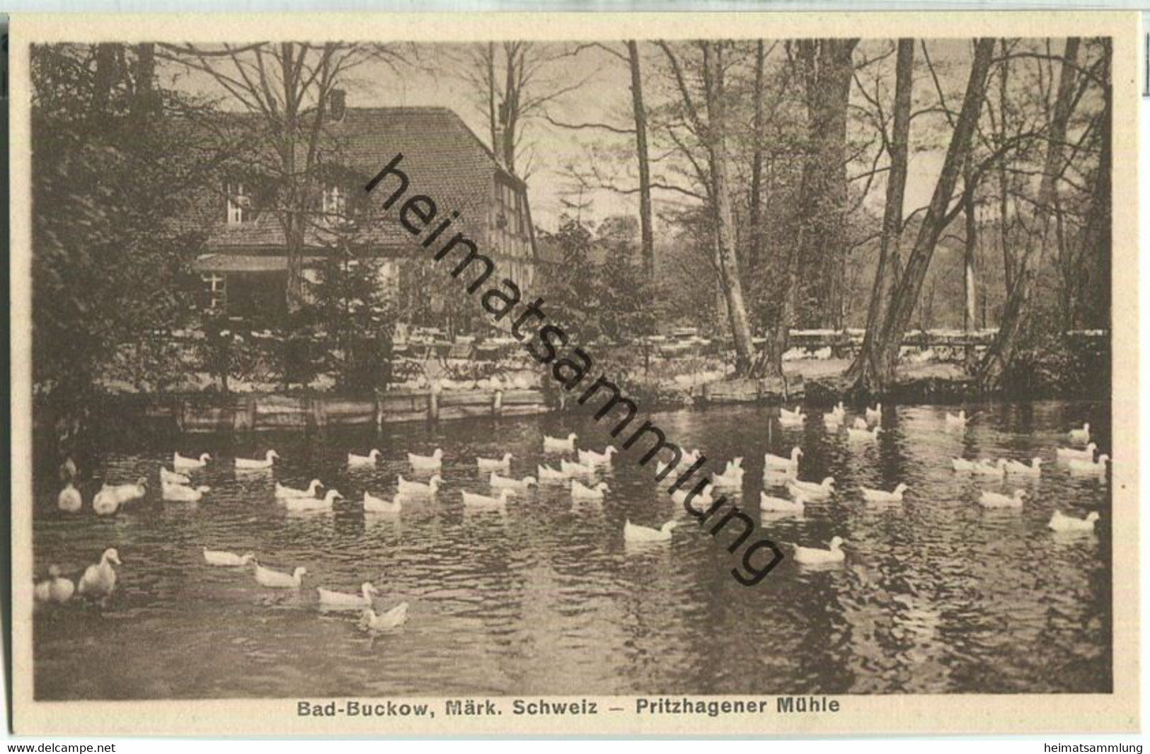 Bad Buckow - Pritzhagener Mühle Inhaber O. Falkenberg - Verlag W. Meyerheim Berlin 30er Jahre - Buckow