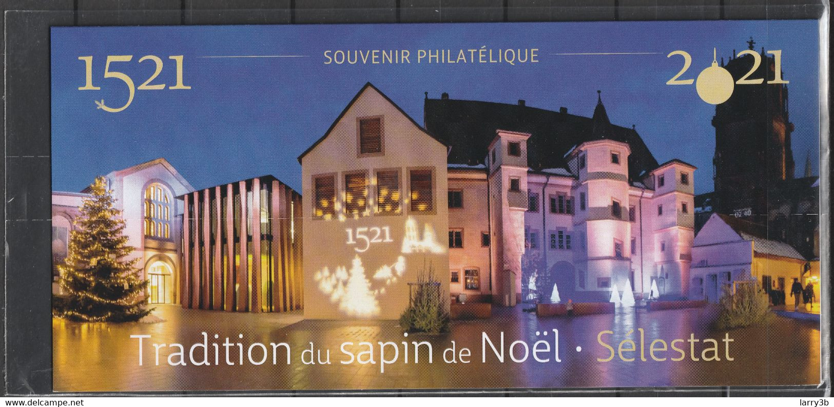 BS 2021 - OBLITERE 1er JOUR 24.09.2021 BLOC SOUVENIR - "TRADITION DU SAPIN DE NOEL – SELESTAT" - Souvenir Blokken