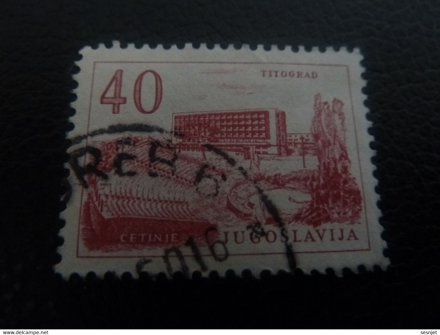 Jugoslavija - Titograd - Cetinie - Val 40 - Rouge - Oblitéré - - Used Stamps