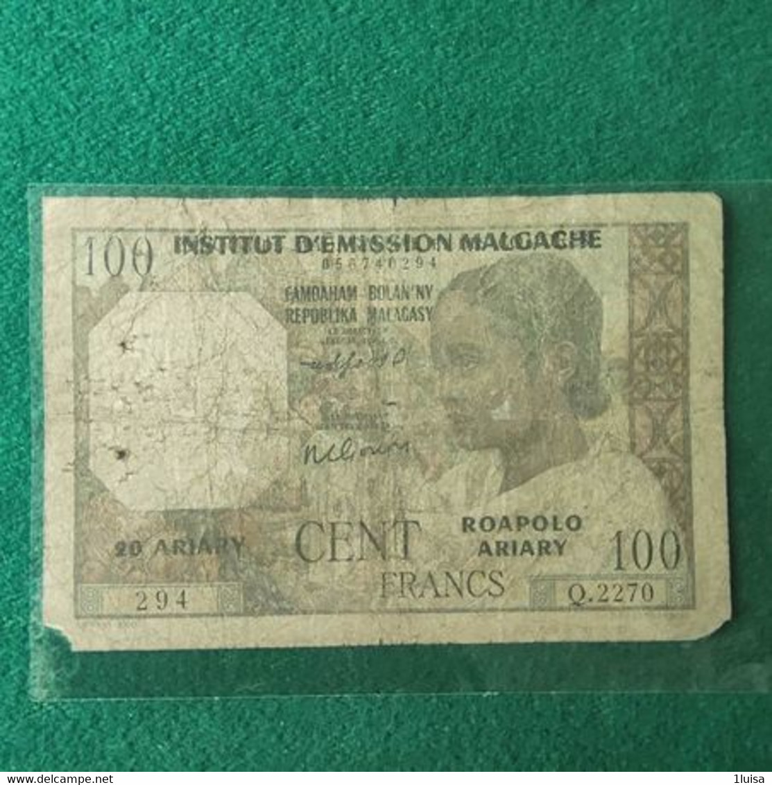 MADAGASCAR 100 Francs 1950/51 - Madagascar