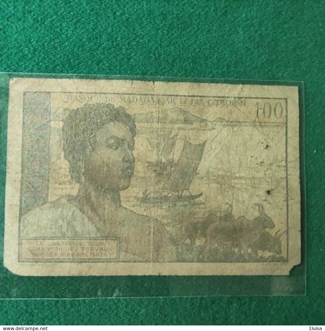 MADAGASCAR 100 Francs 1950/51 - Madagascar