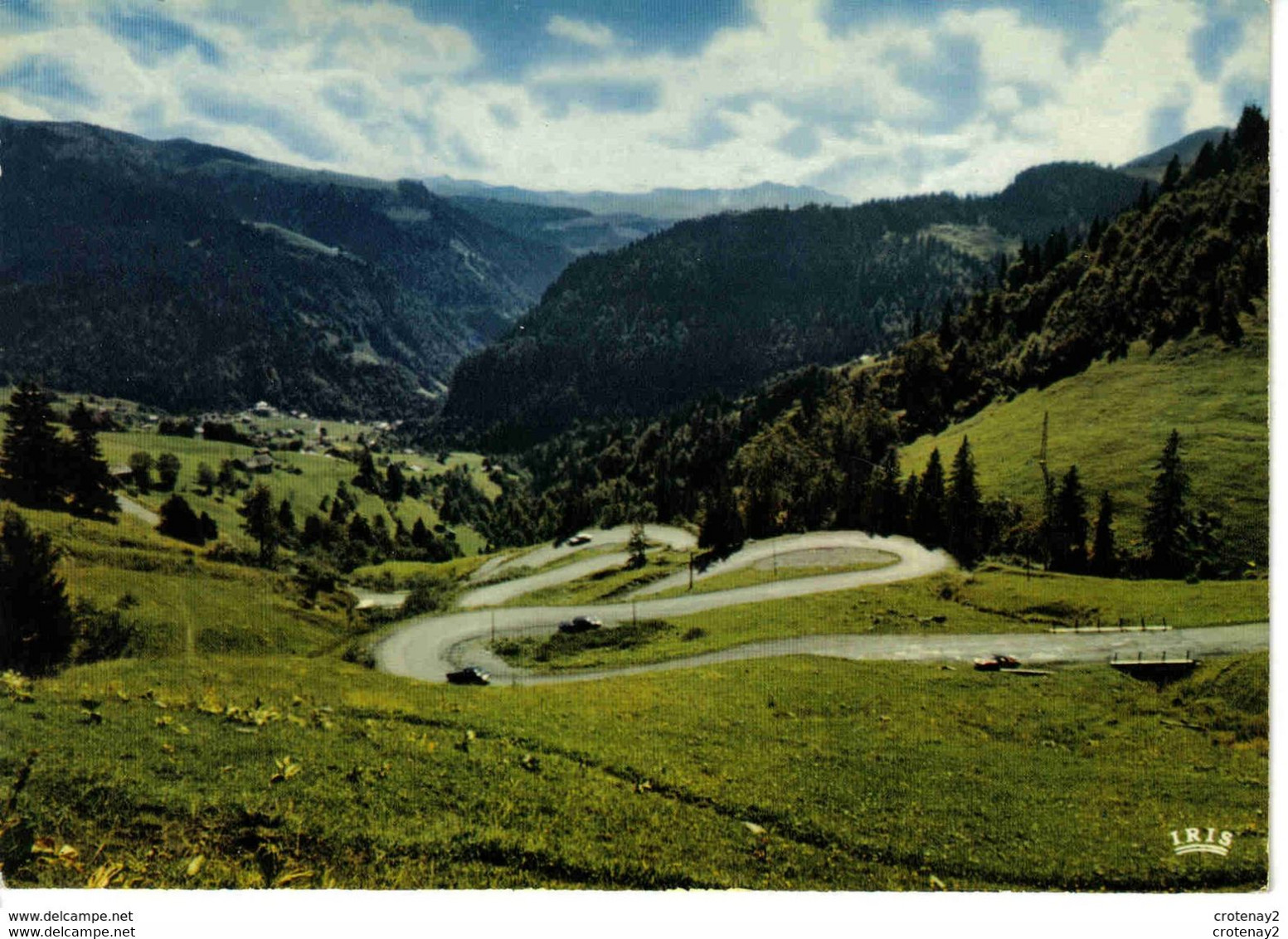 73 Route Du Col Des ARAVIS N°1944 Descente Du Col Versant La GIETTAZ Vers Albertville VOIR DOS - Albertville