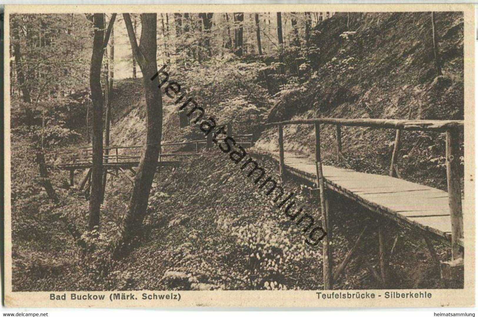 Bad Buckow - Teufelsbrücke-Silberkehle - Verlag W. Meyerheim Berlin - Buckow