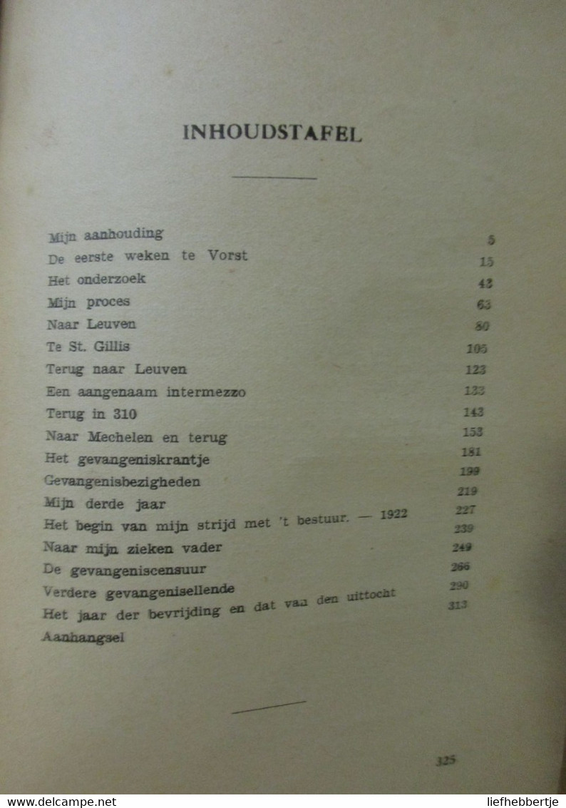 Tien Jaar In Den Belgischen Kerker - Door August Borms - 1930 - Guerra 1914-18