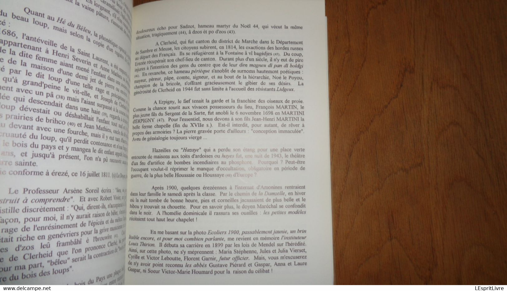 ARSENE SOREIL 1893 1993 Au Pays de Dure Ardenne Régionalisme Erezée Rendeux Auteur Ecrivain Belge Poète Wallon