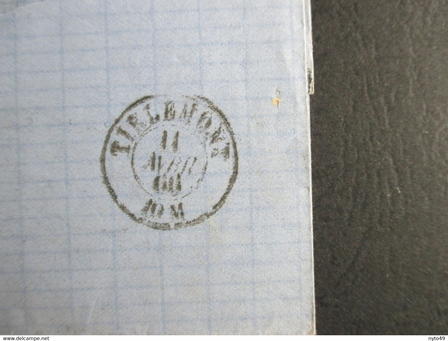 Nr 17A - In Paar Op Brief Uit Gent Naar Tirlemont (Tienen) - 1865-1866 Profil Gauche