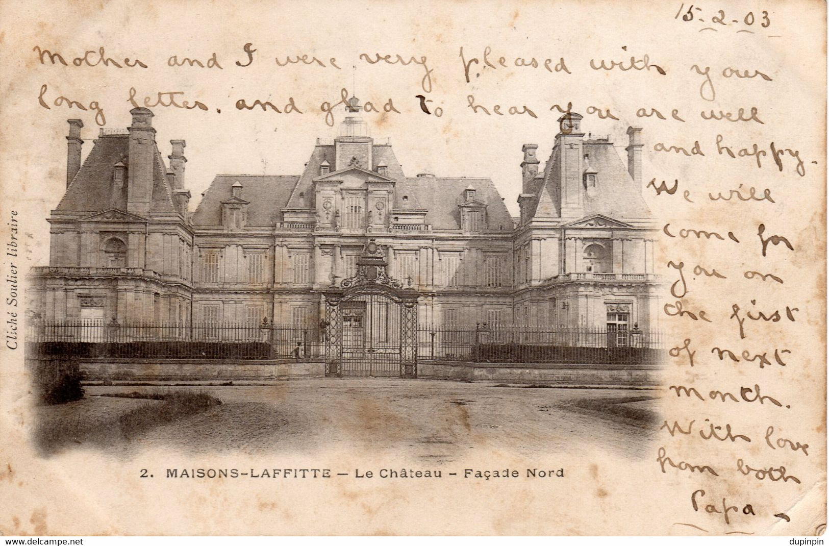 78 , MAISONS-LAFITTE - Le Château - Façade Nord - Maisons-Laffitte