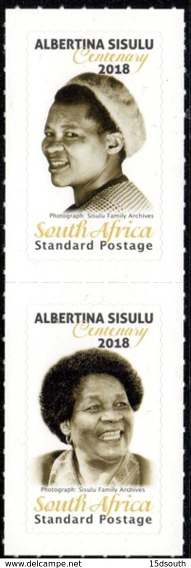South Africa - 2019 Albertina Sisulu Set (**) - Nuevos