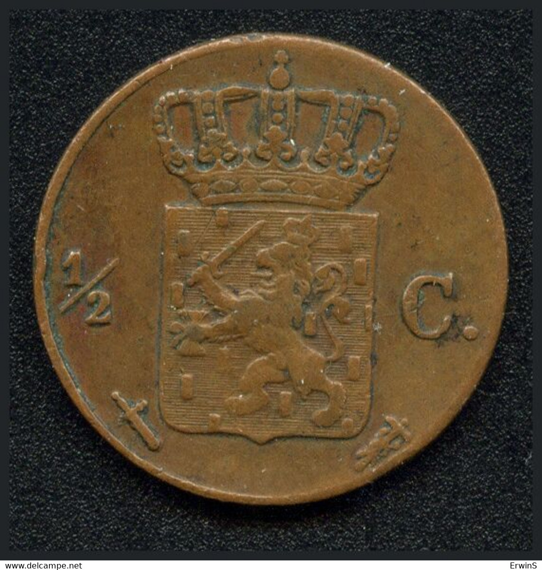 Nederland 1/2 Cent 1869  #717 - 1849-1890 : Willem III