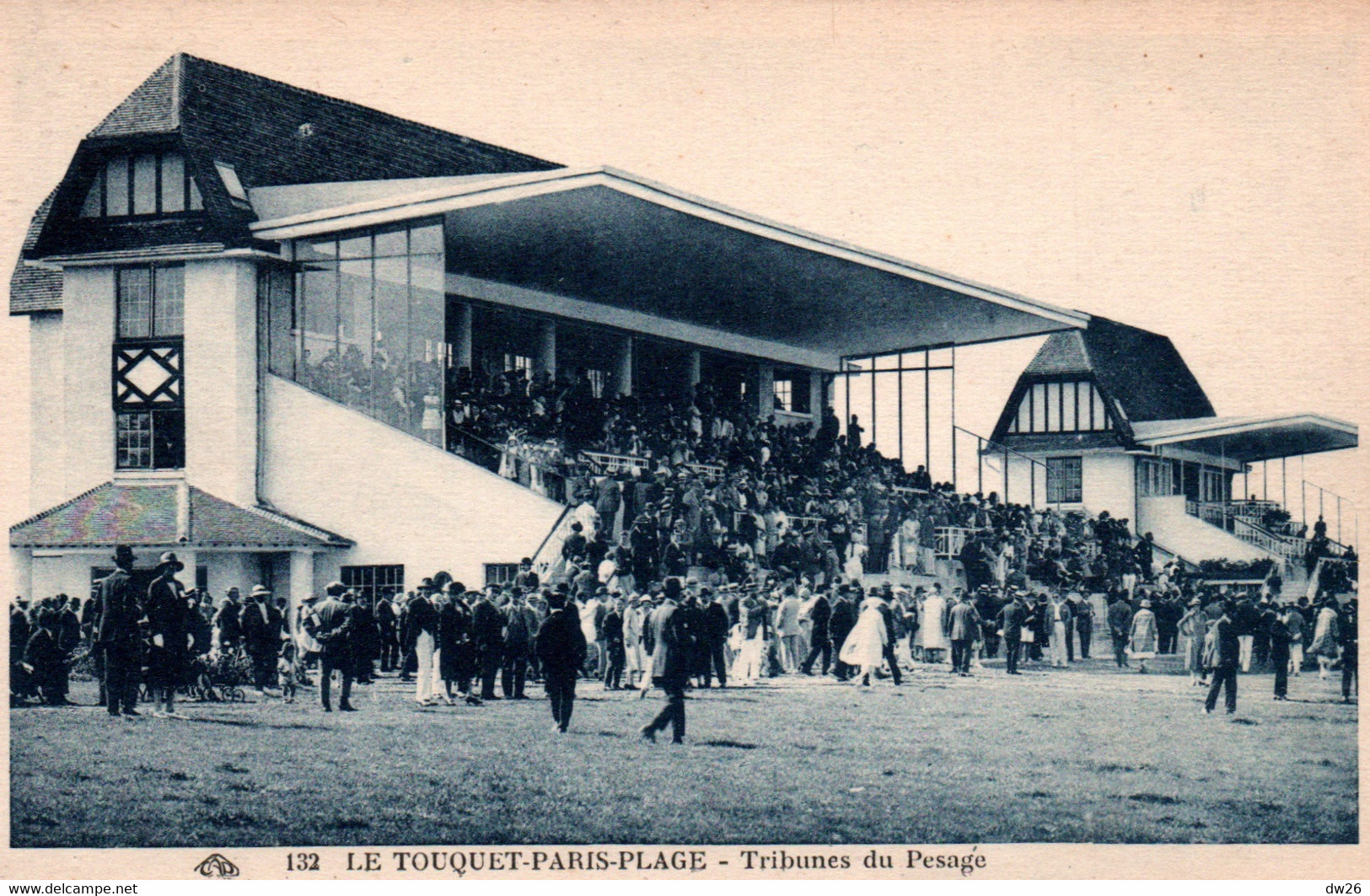 Hippisme - Le Touquet-Paris-Plage - L'Hippodrome, Tribunes Du Pesage - Carte CAP N° 132 Non Circulée - Hippisme