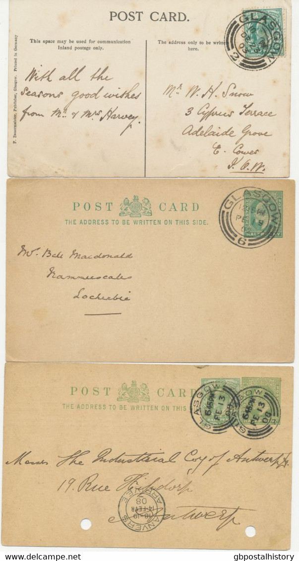 GB 1902/10, 15 King Edward VII Postal Stationery Postcards And Franked Postcards Almost All In Very Fine Condition - Ecosse