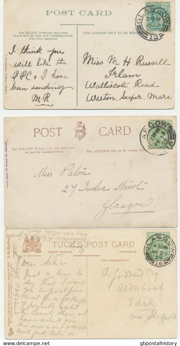 GB 1902/10, 15 King Edward VII Postal Stationery Postcards And Franked Postcards Almost All In Very Fine Condition - Scotland