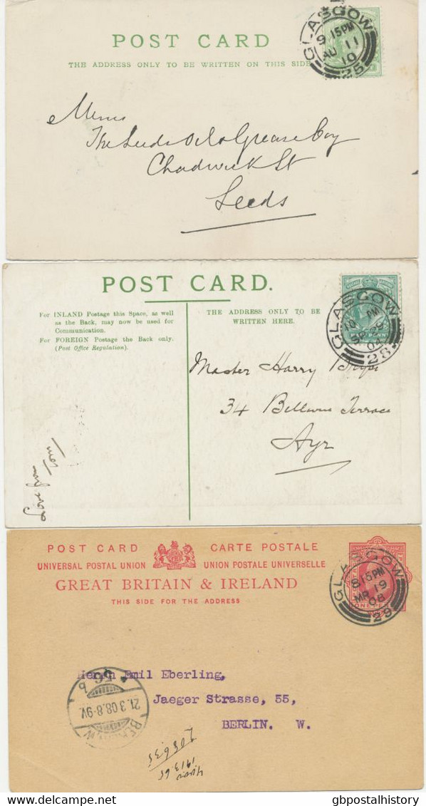 GB 1902/10, 15 King Edward VII Postal Stationery Postcards And Franked Postcards Almost All In Very Fine Condition - Ecosse