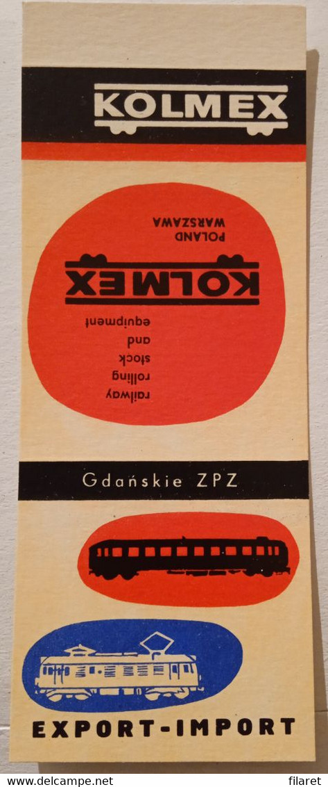 POLAND,POLOGNE,POLISH,GDANSK FACTORY,OLD UNFOLDED MATCHBOX SKILLET - Boites D'allumettes