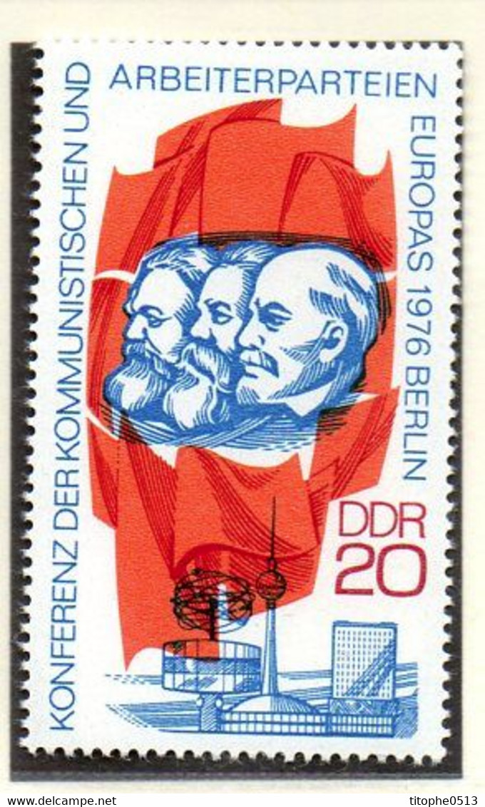 RDA. N°1822 De 1976. Marx/Lénine. - Karl Marx