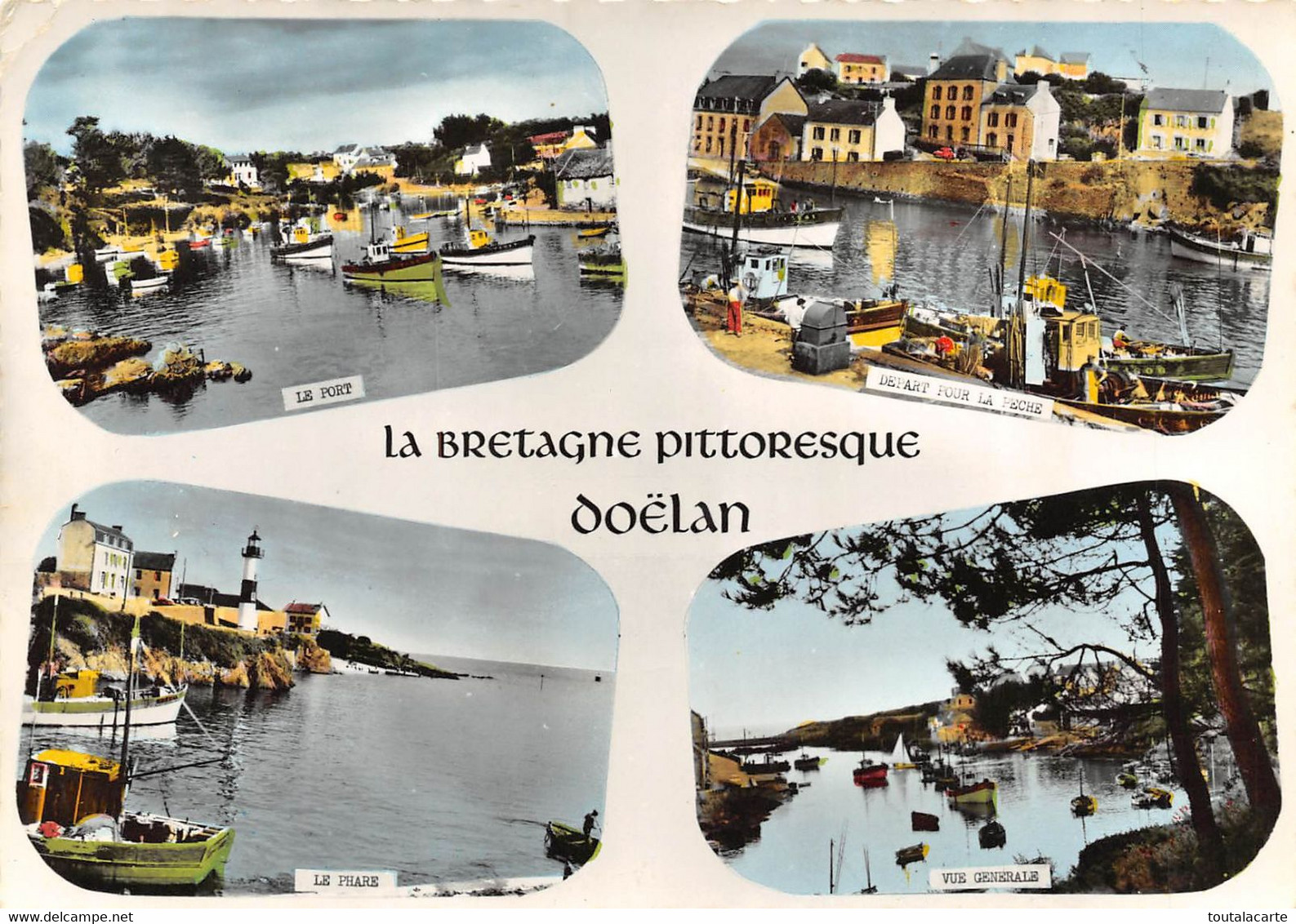 CPSM 29 CLOHARS CARNOET LE PORT DE DOELAN MULTI VUES - Clohars-Carnoët