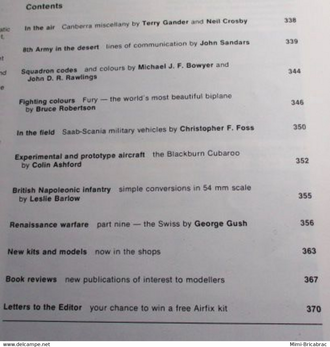 AIRFIXMAG2021 Revue Maquettisme En Anglais AIRFIX MAGAZINE De Février 1974 , TBE , Sommaire En Photo 3 - Gran Bretagna