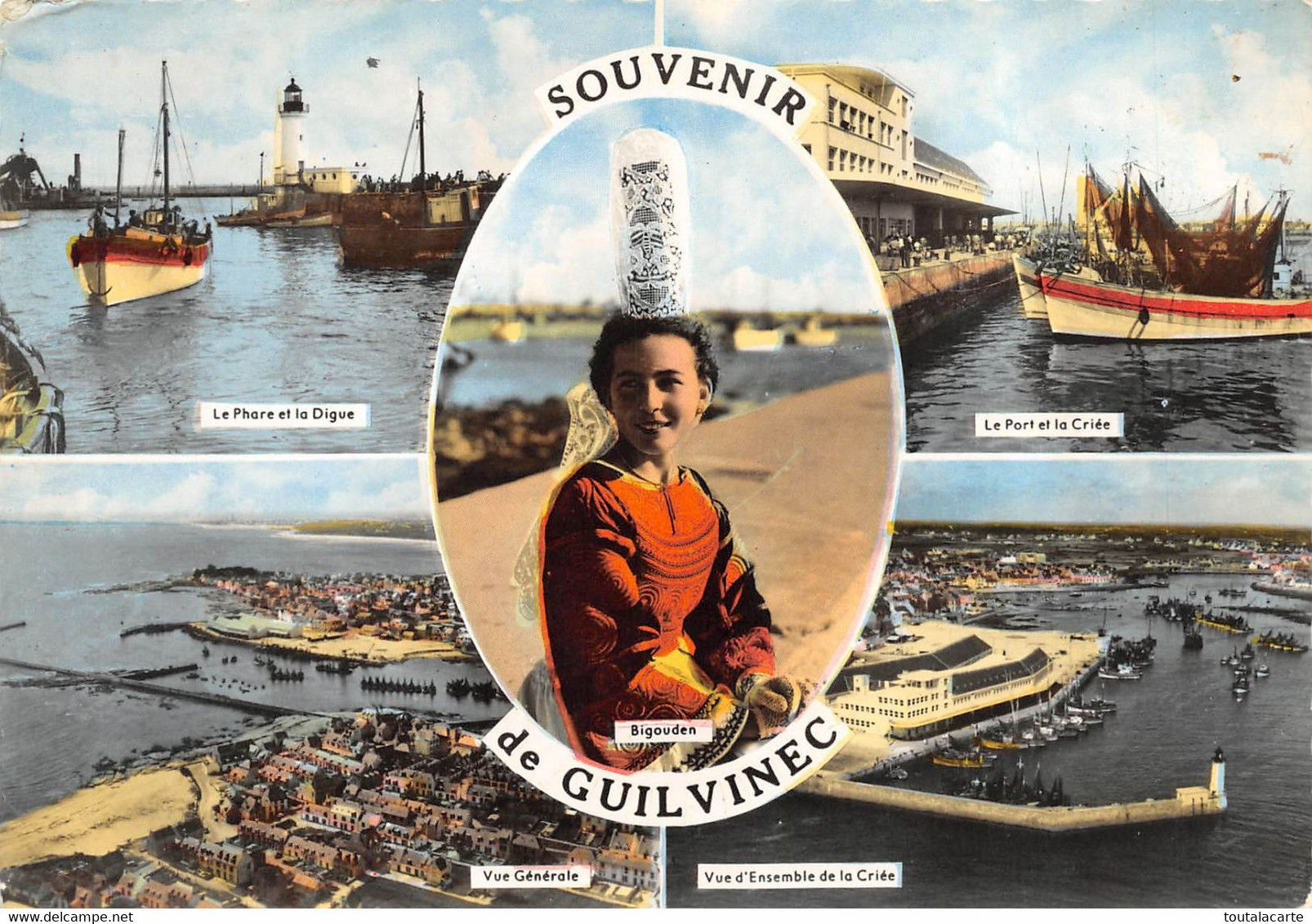 CPSM 29 SOUVENIR DE GUILVINEC MULTI VUES - Guilvinec