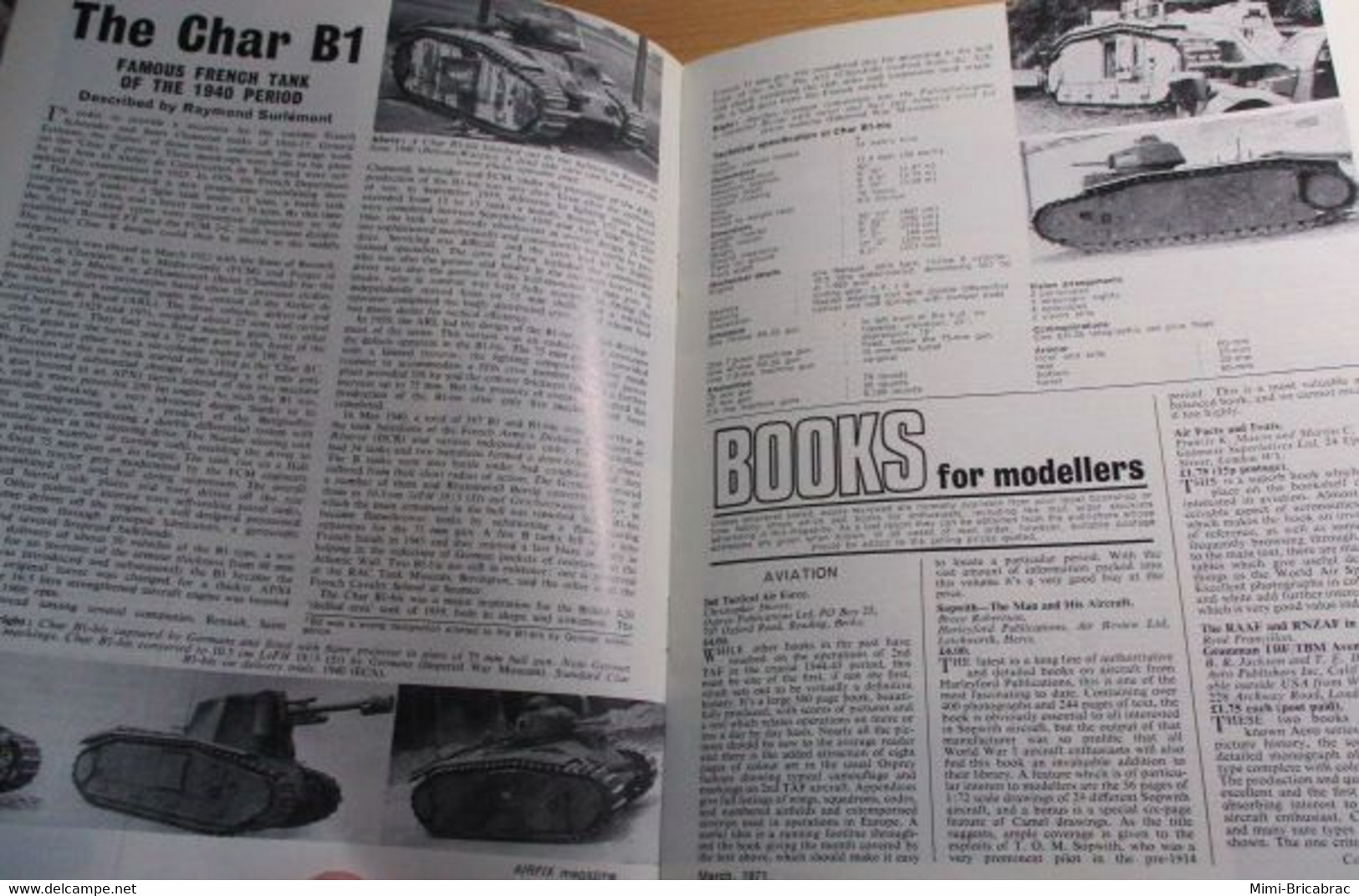 AIRFIXMAG2021 Revue Maquettisme En Anglais AIRFIX MAGAZINE De Mars 1971 , TBE , Sommaire En Photo 3 - Grossbritannien