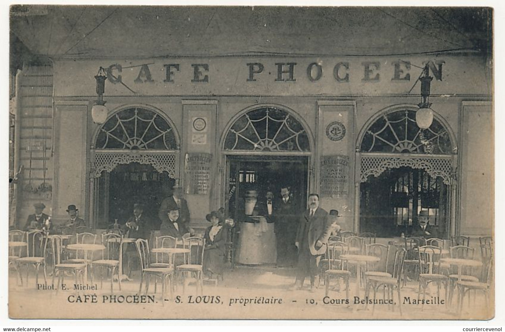 CPA - MARSEILLE (B Du R) - Café Phocéen - 10 Cours Belsunce (S.Louis Propriétaire) - Canebière, Centre Ville